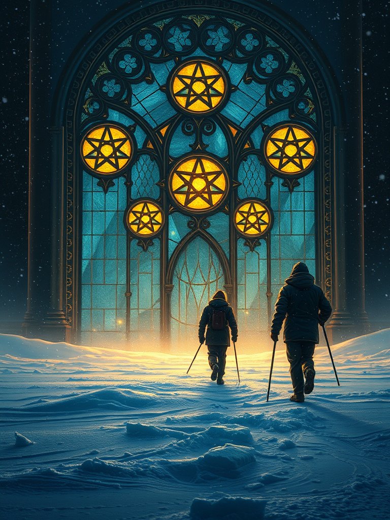 Five of Pentacles tarot card