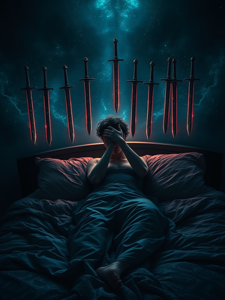 Nine of Swords tarot card