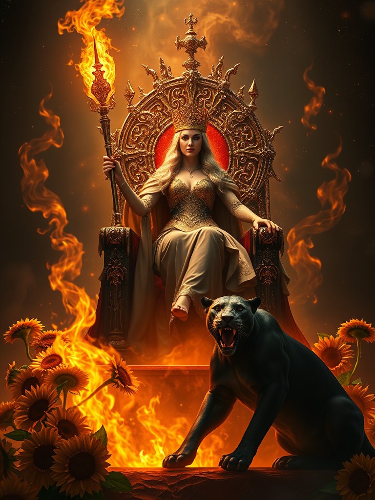 Queen of Wands tarot card