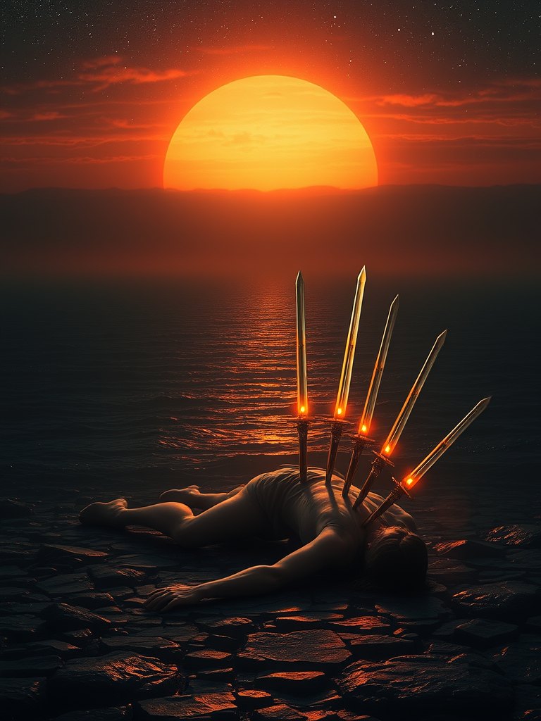 Ten of Swords tarot card