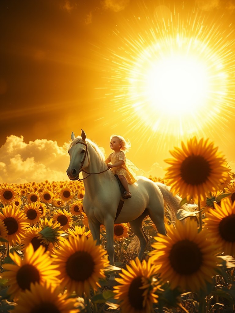 The Sun tarot card