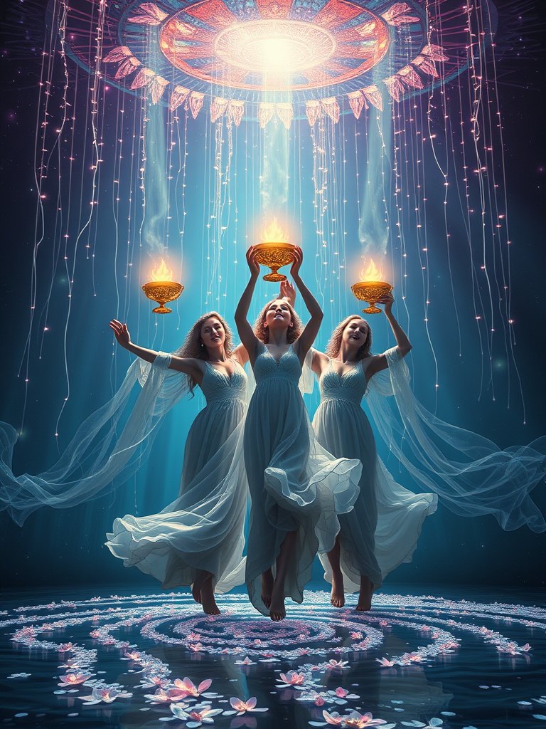 Three of Cups tarot card
