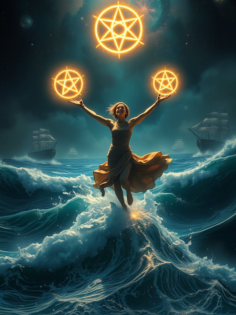 Two of Pentacles tarot card
